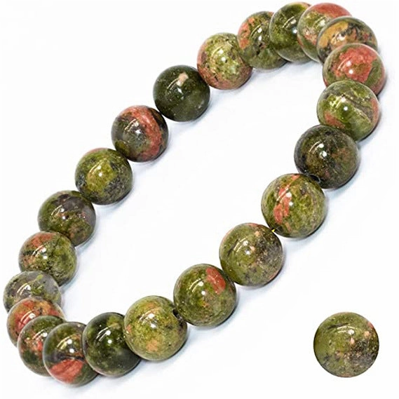 Wholesale 8mm Natural Gemstone Tiger Eye Stone Turquoise Handmade Beaded Elastic Cord Bracelet