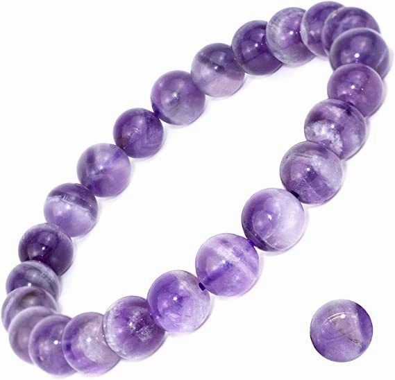 Wholesale 8mm Natural Gemstone Tiger Eye Stone Turquoise Handmade Beaded Elastic Cord Bracelet