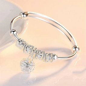 Wholesale 925 Silver Plated Palace Bell Bracelet