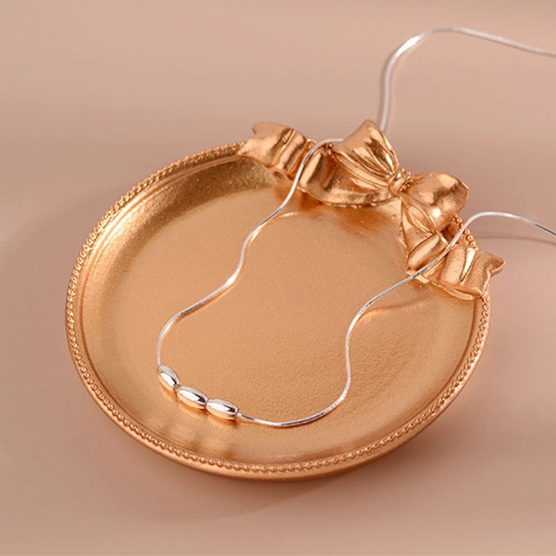 Wholesale 925 Silver Rice Grain Necklace