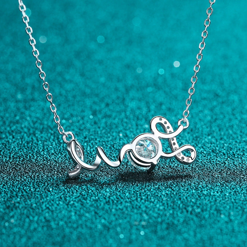 Wholesale 925 Sterling Silver 1 Carat Moissanite Necklace
