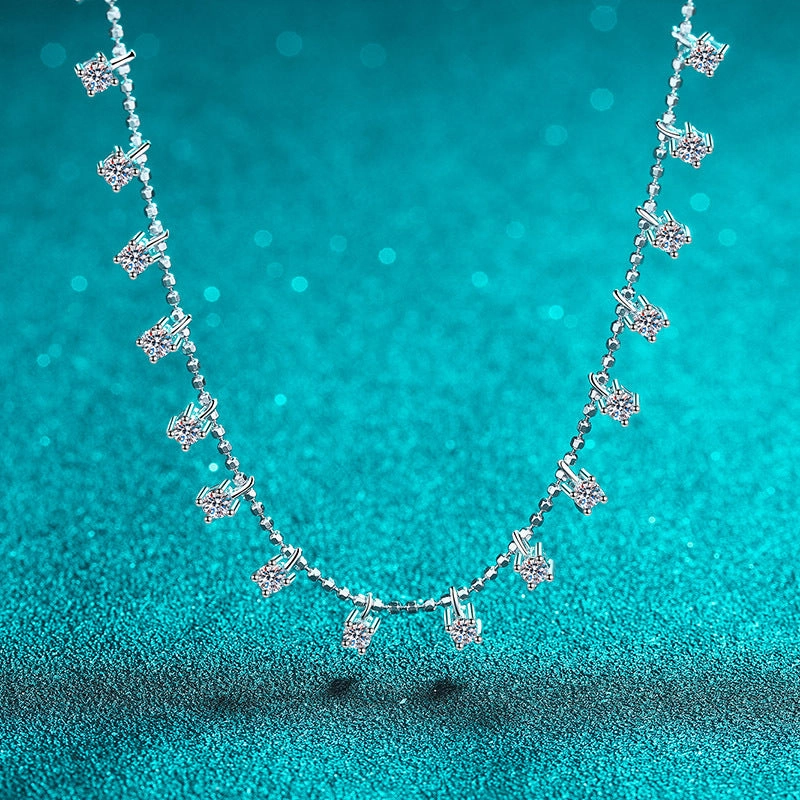 Wholesale 925 Sterling Silver Moissanite Necklace