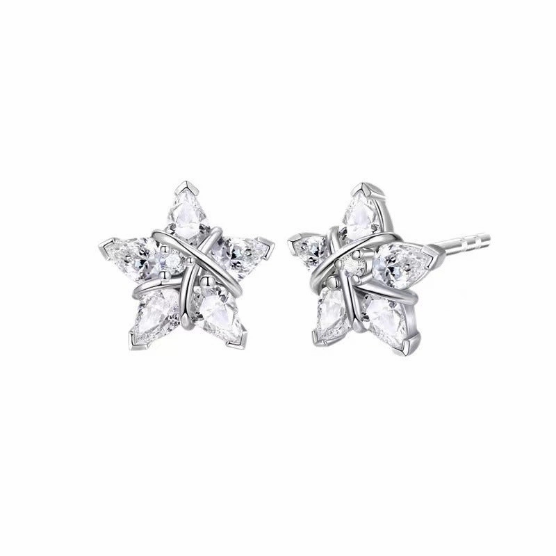 Wholesale 925 Sterling Silver Weaving Girl Star Necklace Female Niche Design Sense Tanabata Valentine's Day Gift for Girlfriend