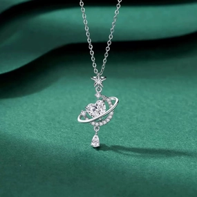 Wholesale 999 Sterling Silver Necklace Women's Summer Pendant Collarbone Chain Tanabata Gift for Girlfriend