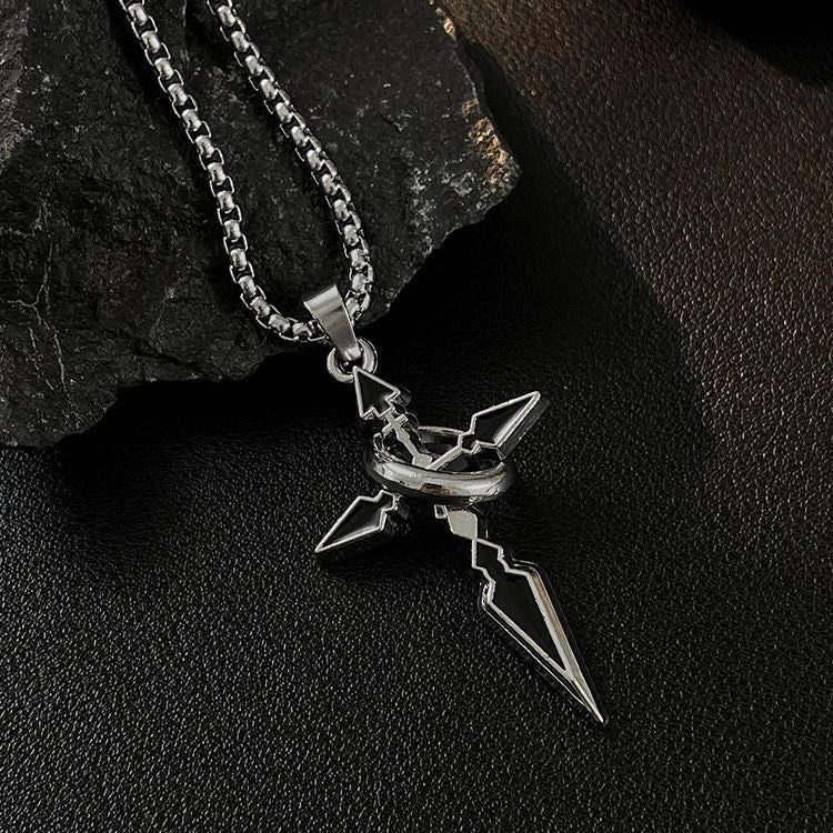 Wholesale Accessories Sweat Pendant Titanium Steel Cross Necklace
