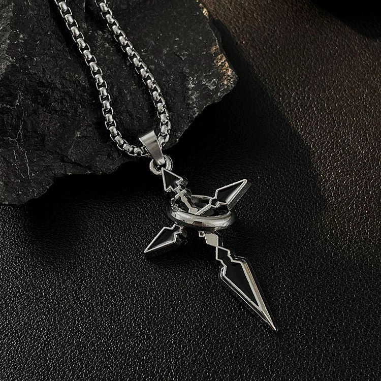 Wholesale Accessories Sweat Pendant Titanium Steel Cross Necklace