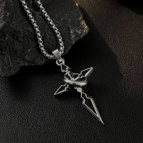 Wholesale Accessories Sweat Pendant Titanium Steel Cross Necklace