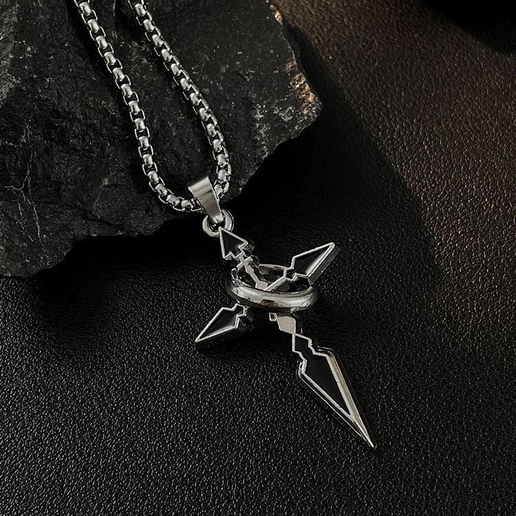 Wholesale Accessories Sweat Pendant Titanium Steel Cross Necklace