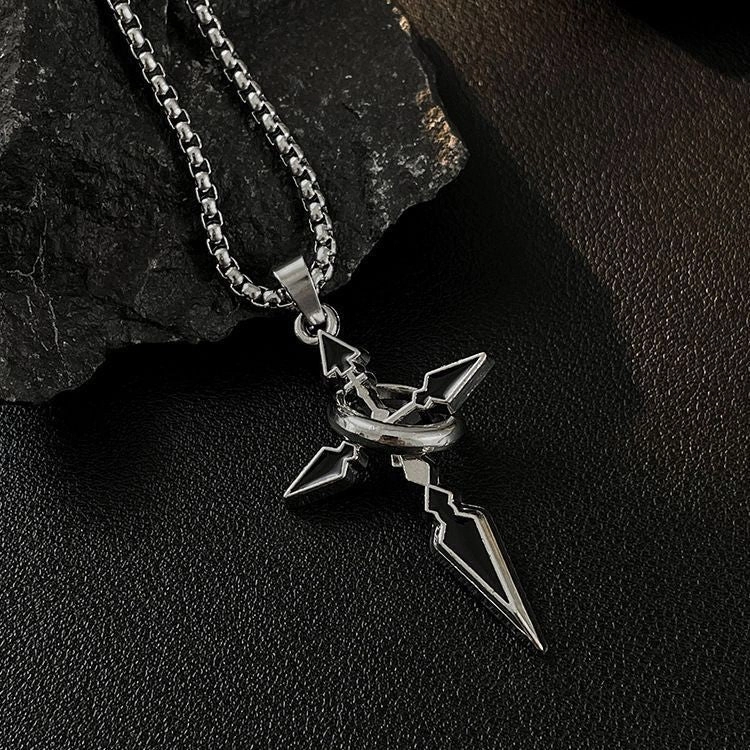 Wholesale Accessories Sweat Pendant Titanium Steel Cross Necklace