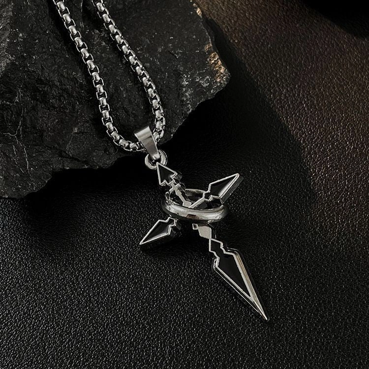 Wholesale Accessories Sweat Pendant Titanium Steel Cross Necklace