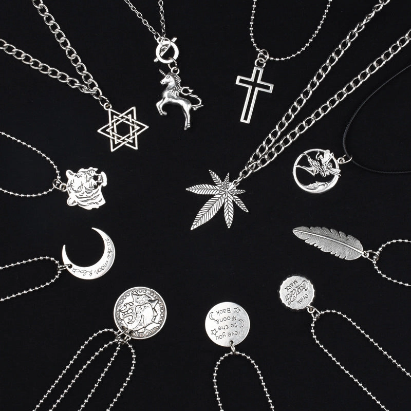 Wholesale All-match Simple and Cool Hip-hop Korean Necklaces