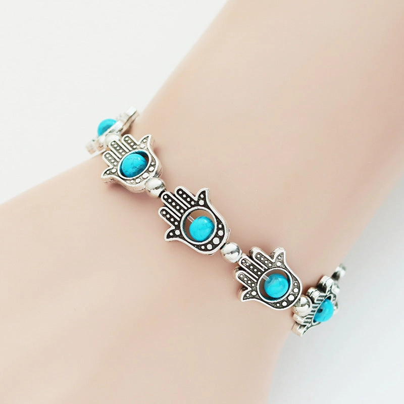 Wholesale Alloy Beaded Palm Bracelet