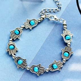 Wholesale Alloy Beaded Palm Bracelet