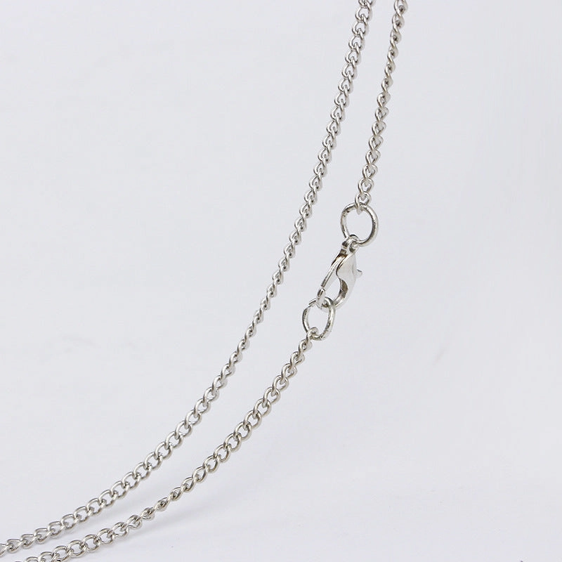 Wholesale Alloy Best Friends Two Petal Little Sun Stitching Heart Necklace