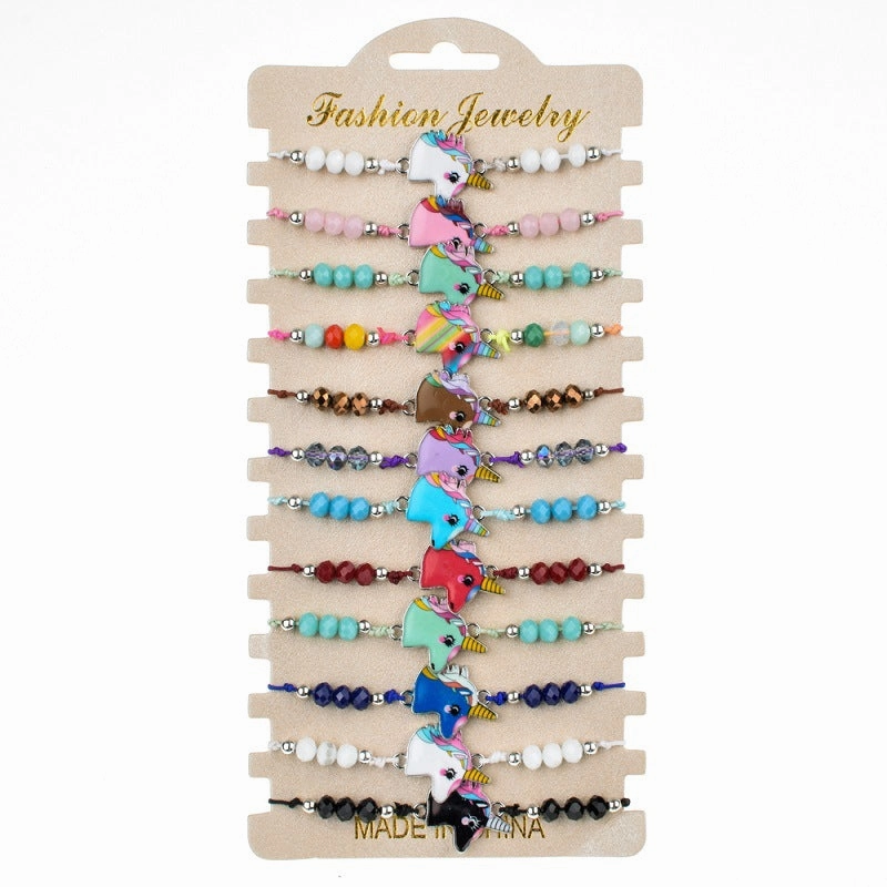 Wholesale Alloy Colored Crystal Bracelets