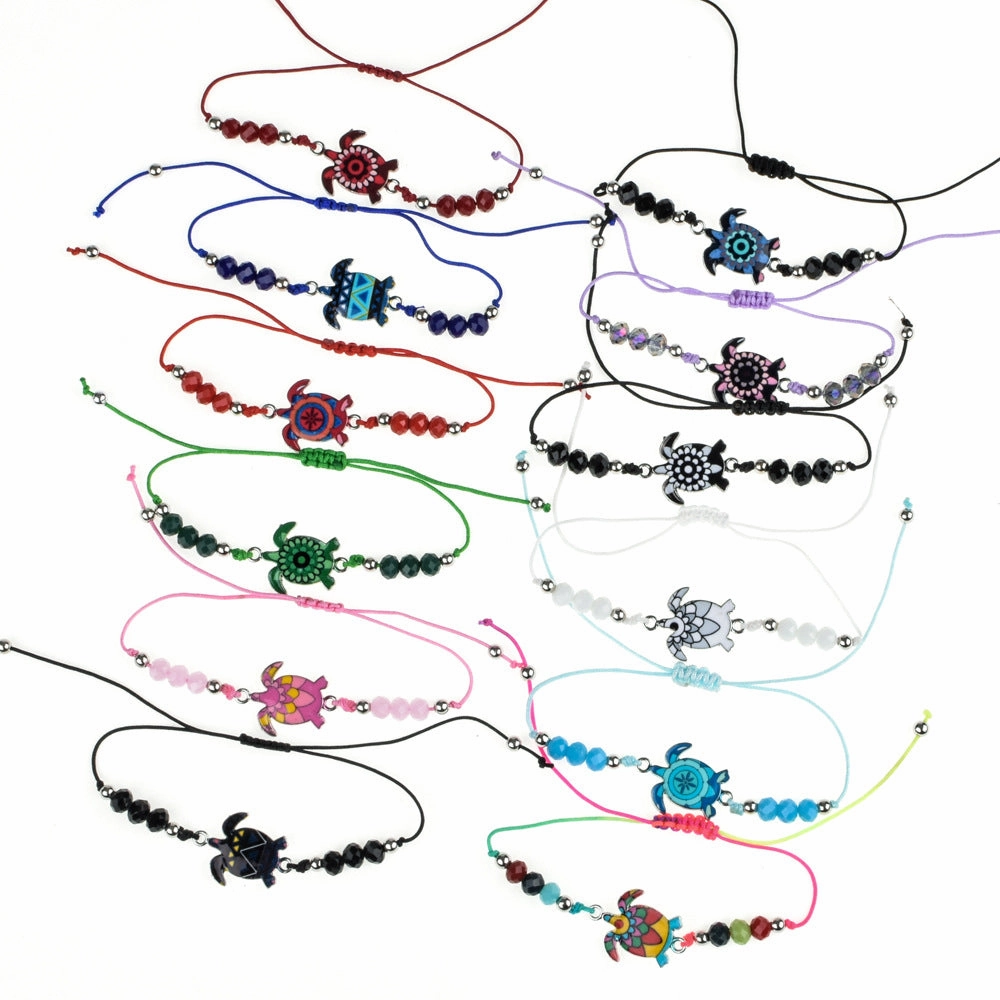 Wholesale Alloy Colored Crystal Bracelets