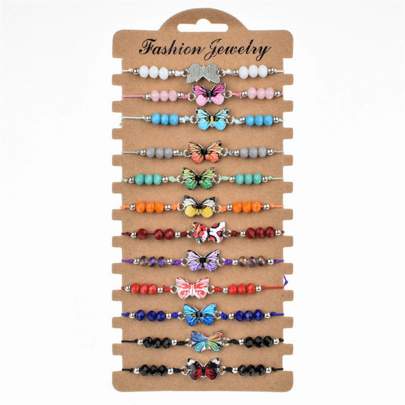 Wholesale Alloy Colored Crystal Bracelets