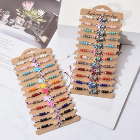 Wholesale Alloy Colored Crystal Bracelets