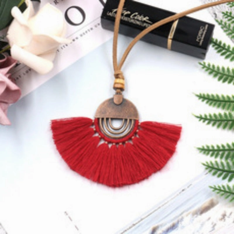 Wholesale Alloy Creative Tassel Long Necklace