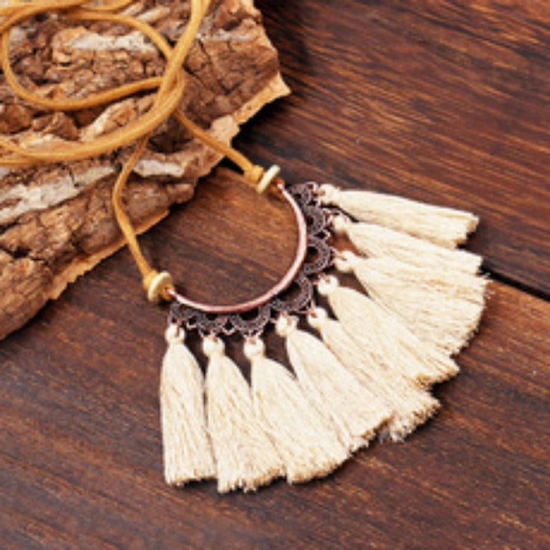 Wholesale Alloy Creative Tassel Long Necklace