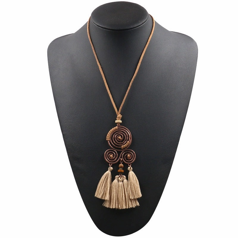 Wholesale Alloy Creative Tassel Long Necklace