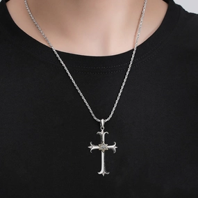 Wholesale Alloy Cross Pendant Necklace