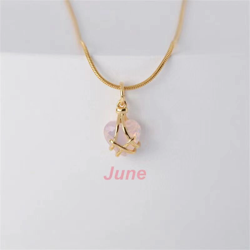 Wholesale Alloy Diamond Castle Love Necklace