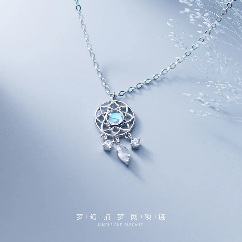 Wholesale Alloy Dream Catcher Drop Necklace
