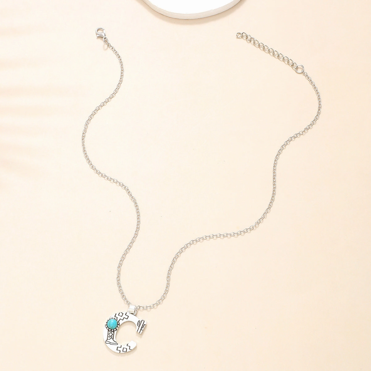 Wholesale Alloy English letter necklace western style