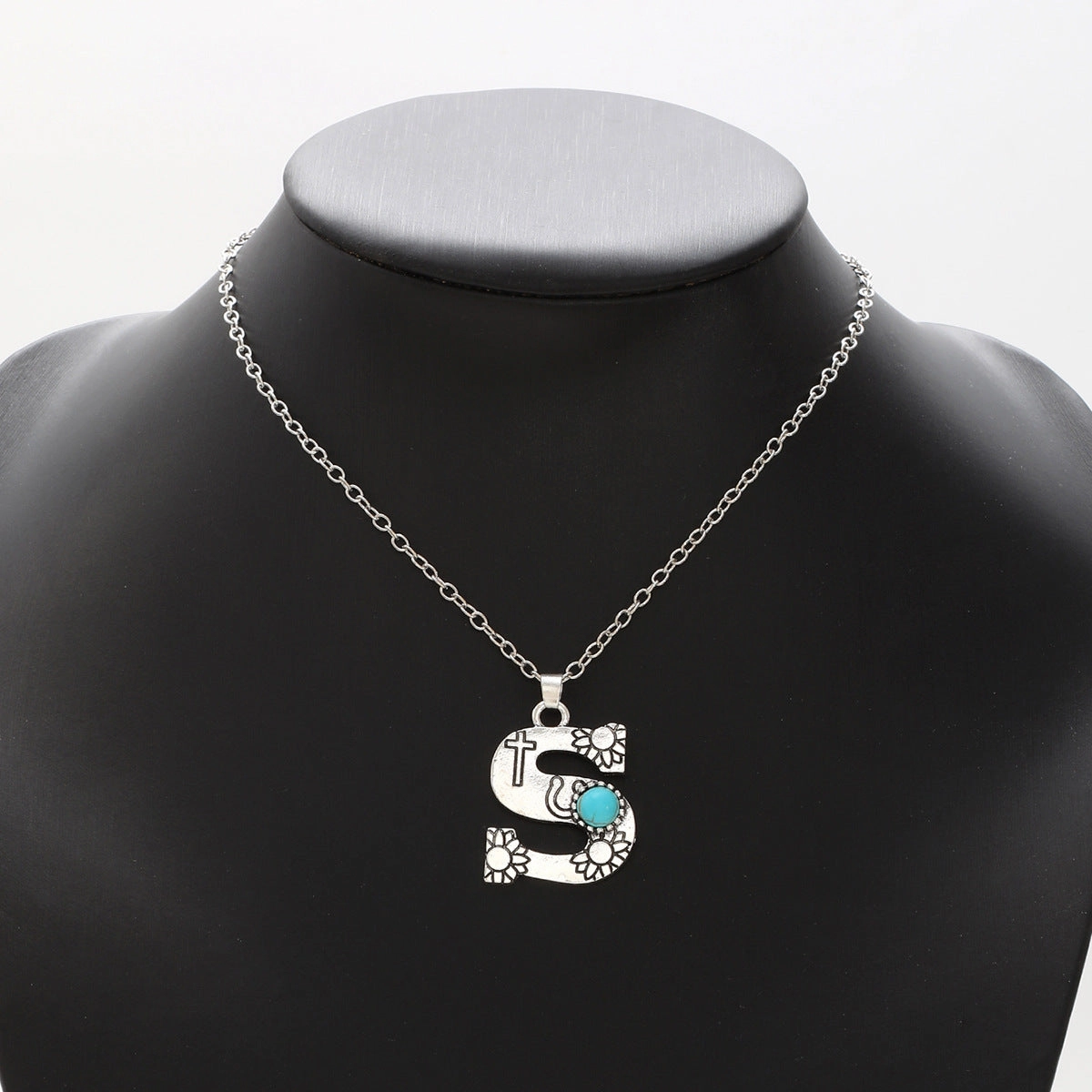 Wholesale Alloy English letter necklace western style