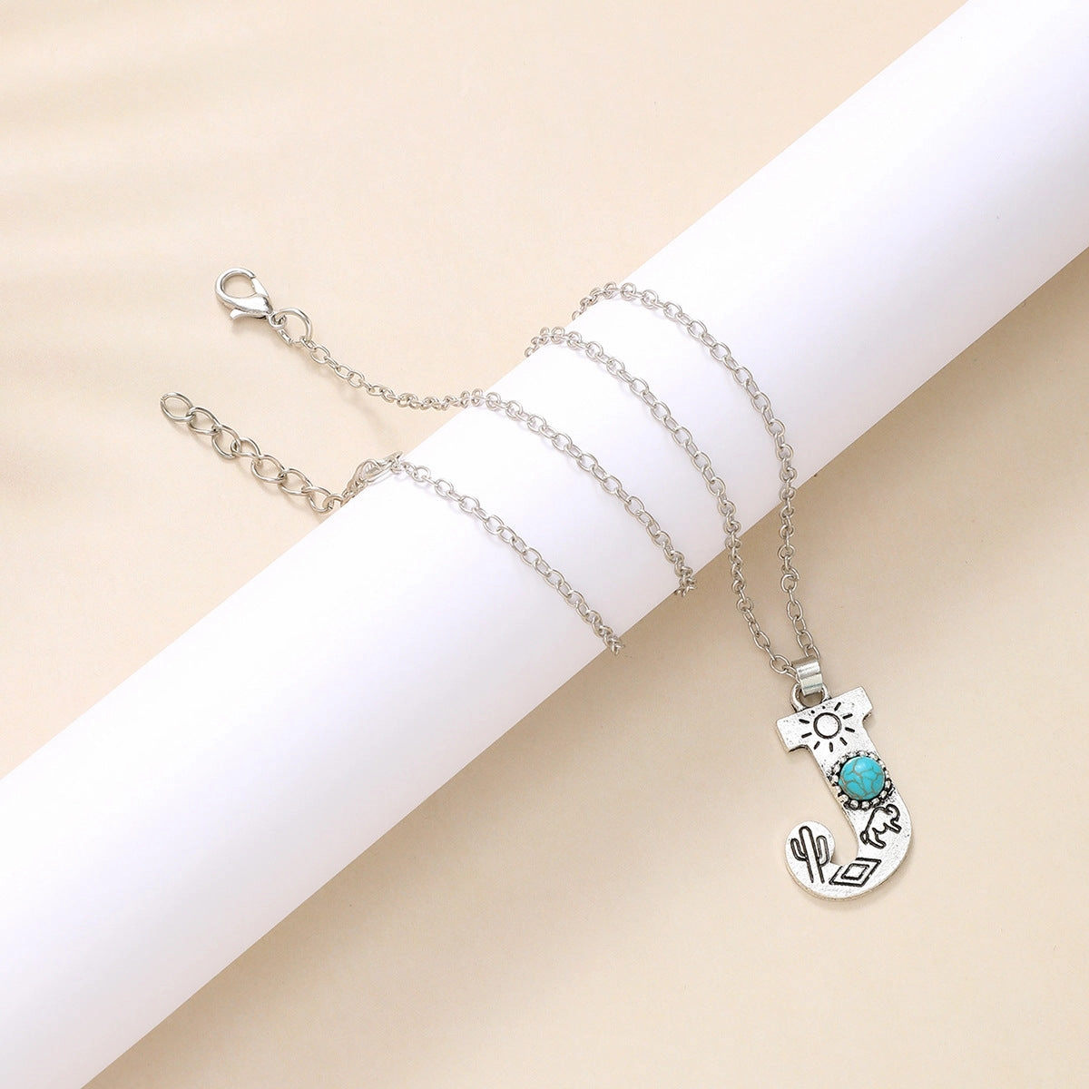 Wholesale Alloy English letter necklace western style