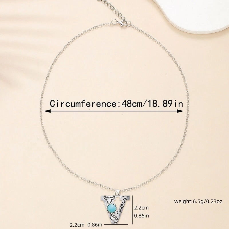 Wholesale Alloy English letter necklace western style