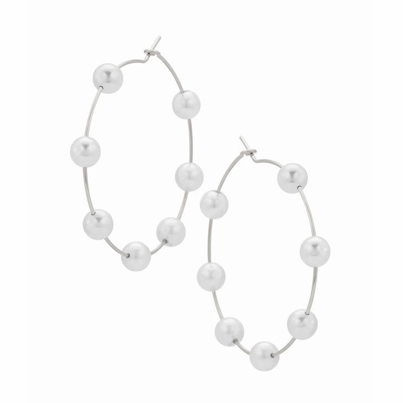 Wholesale Alloy Exaggerated Pearl Earrings