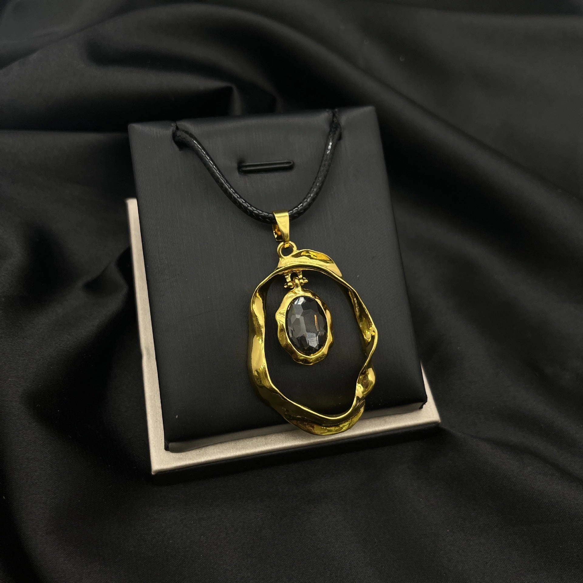 Wholesale Alloy Gold Plated Ring Necklace Set