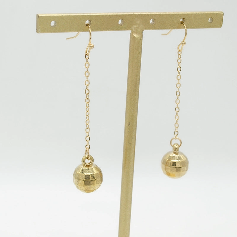 Wholesale Alloy Metal Disco Ball Earrings