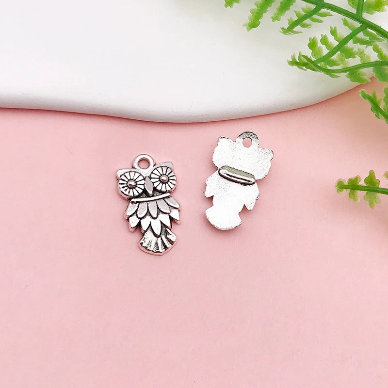 Wholesale Alloy Owl iDIY Handmade Necklace Pendant Accessories