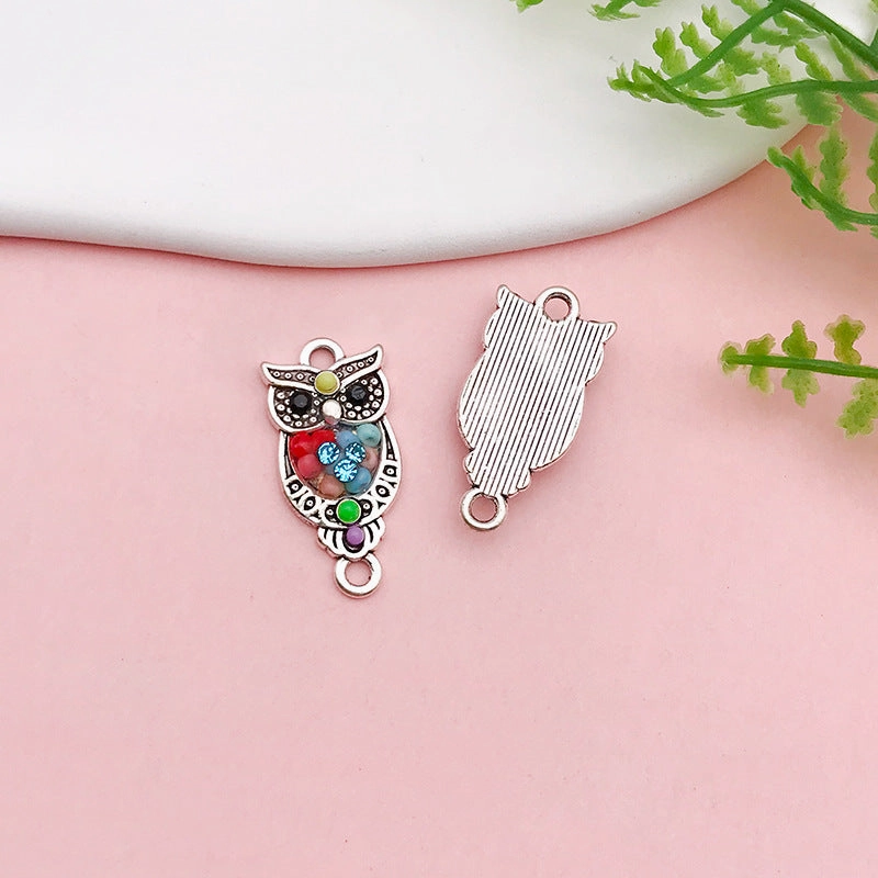 Wholesale Alloy Owl iDIY Handmade Necklace Pendant Accessories