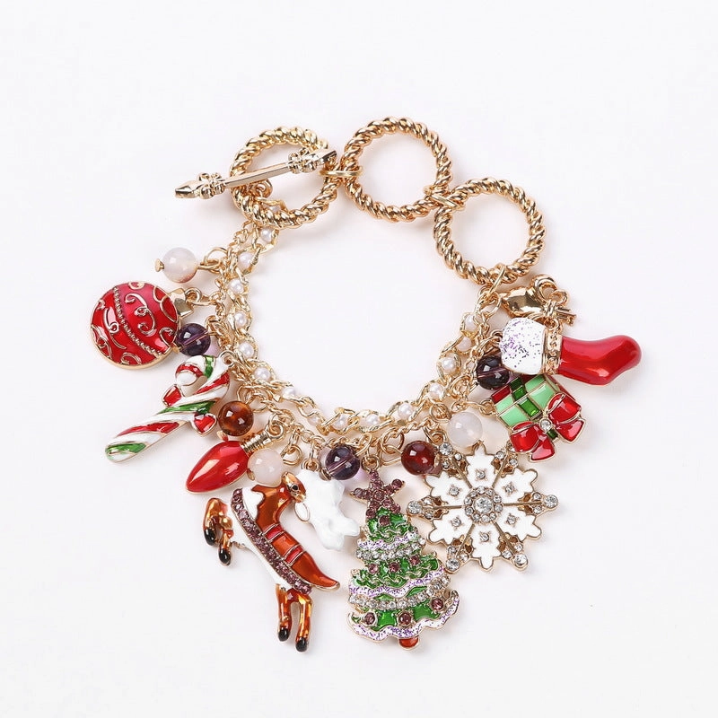 Wholesale Alloy Pumpkin Love Valentine's Day Snowflake Christmas Bracelets