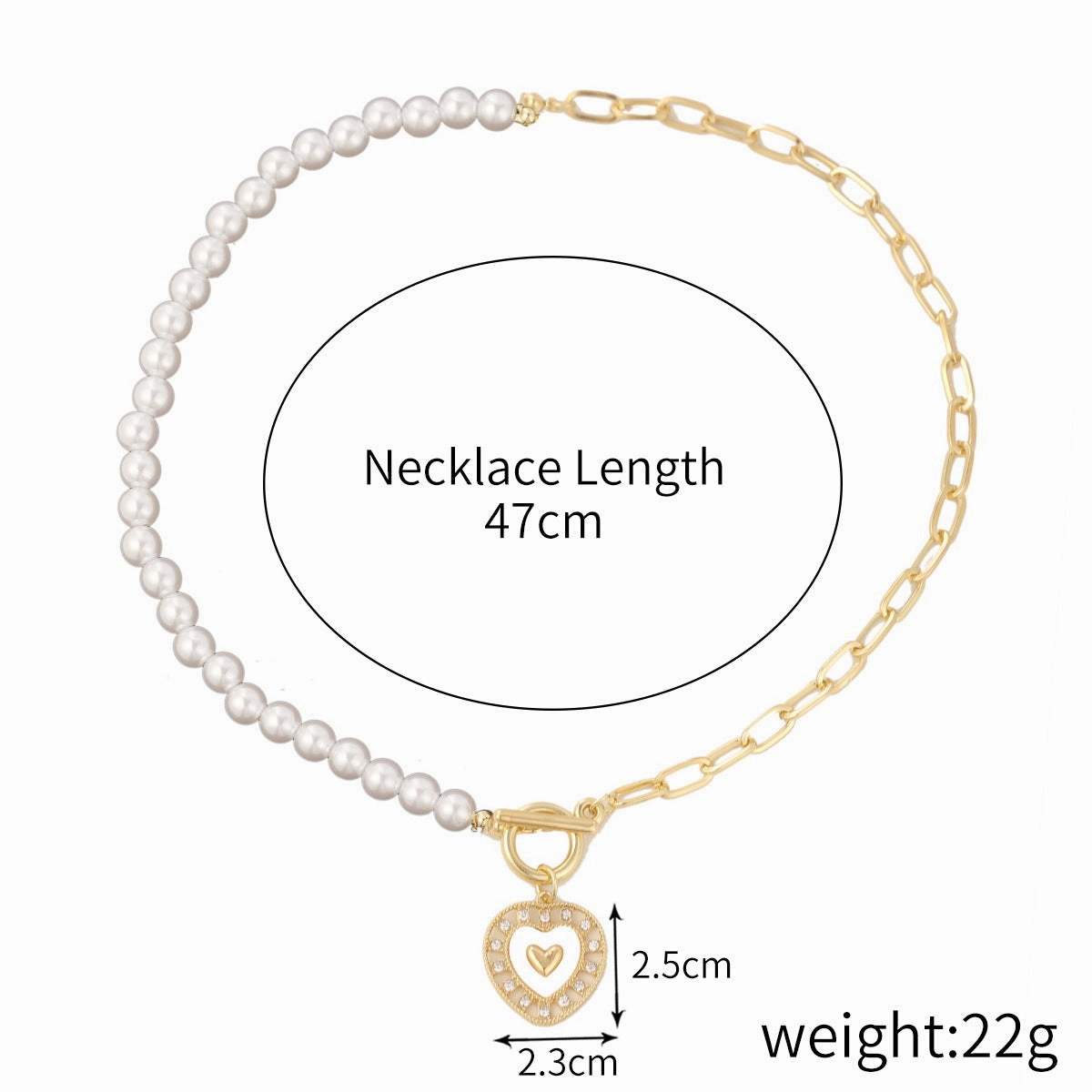 Wholesale Alloy Rainbow Heart Exquisite Design Necklaces