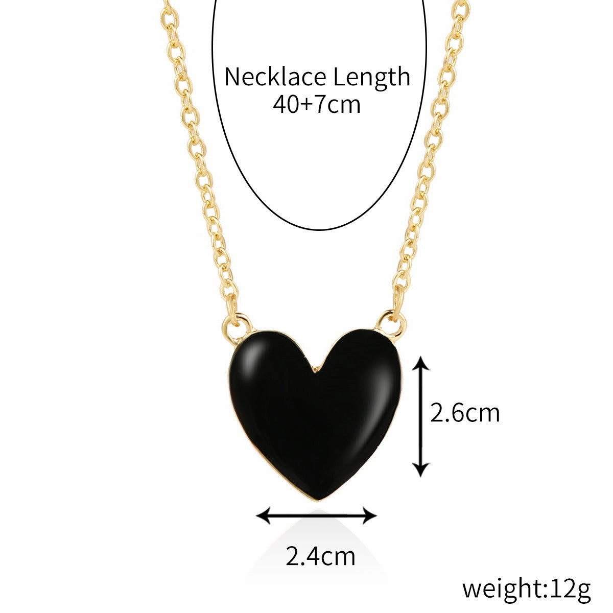 Wholesale Alloy Rainbow Heart Exquisite Design Necklaces