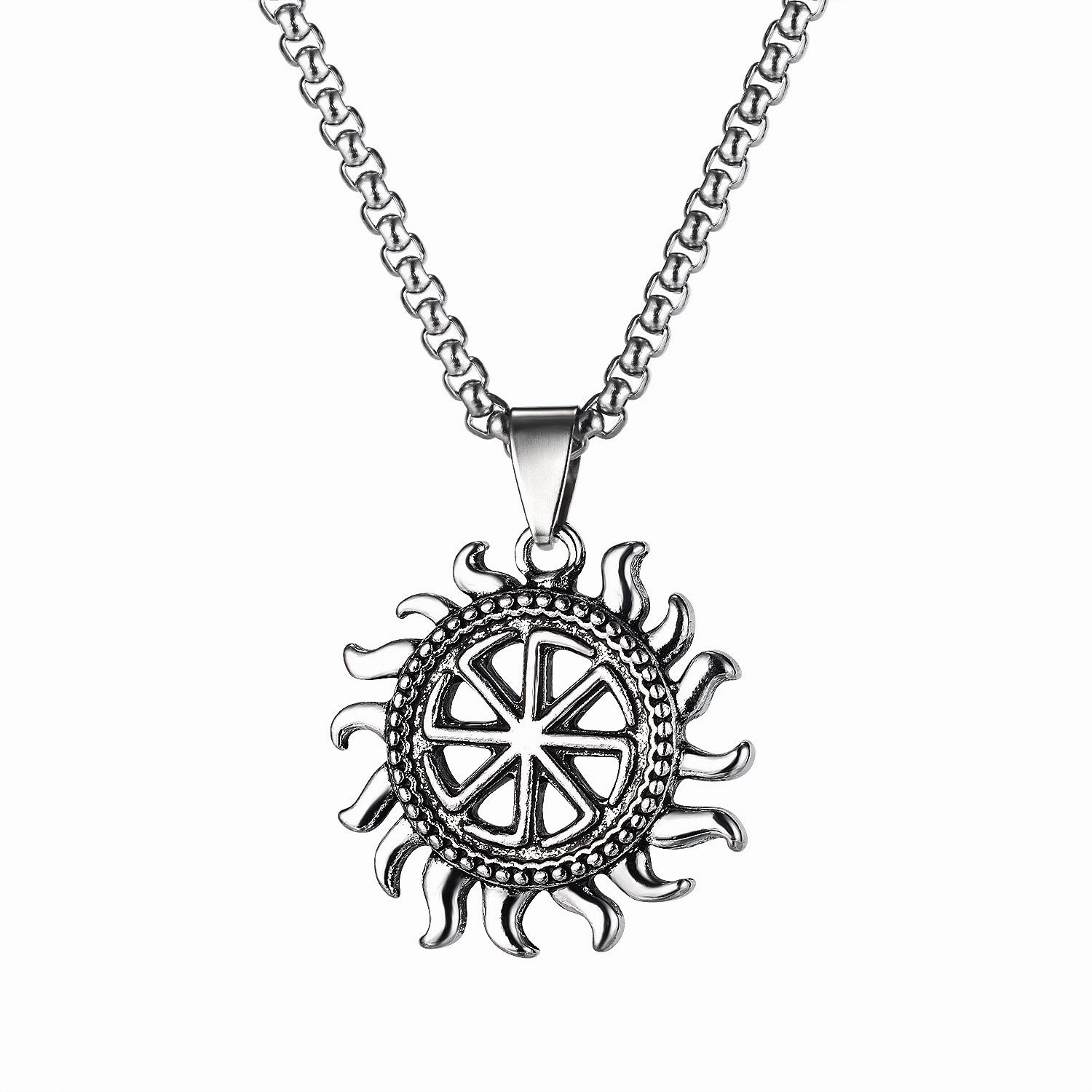 Wholesale Alloy Rock Love You Gesture Men's Pendant Necklace