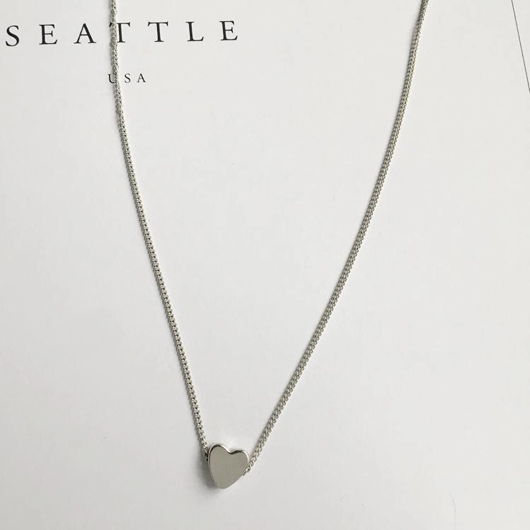 Wholesale Alloy Silver Plated Love Short Necklaces