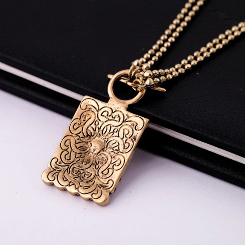 Wholesale Alloy Square Necklace