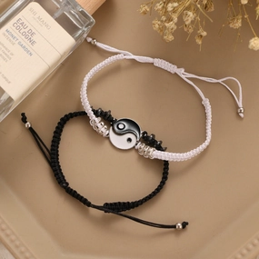 Wholesale Alloy Tai Chi Bagua Handwoven Bracelets