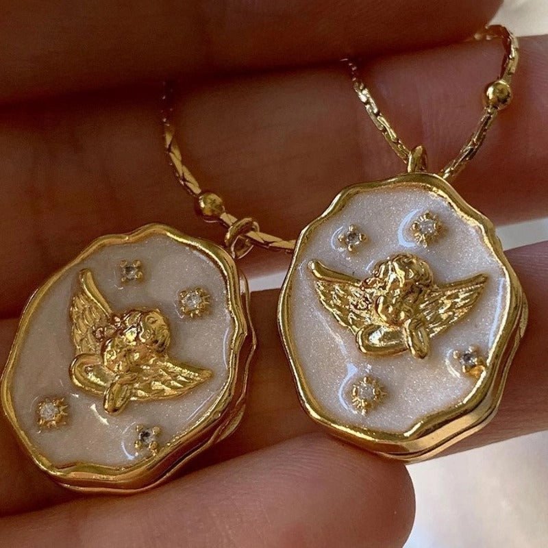 Wholesale Angel Open Close Album Box Copper Necklace