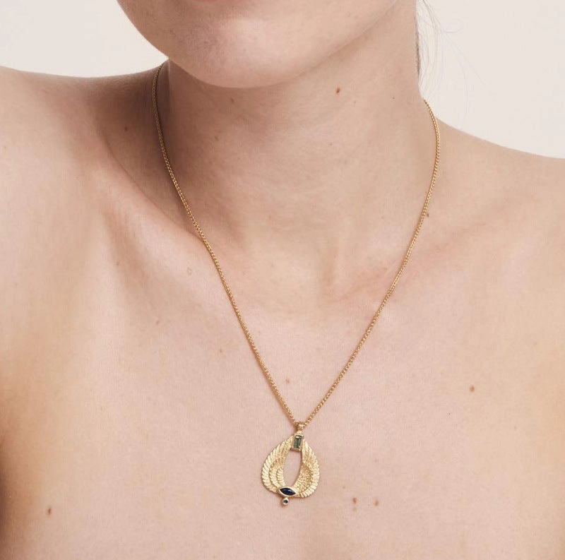 Wholesale Angel Wings Gold Plated Copper Necklaces