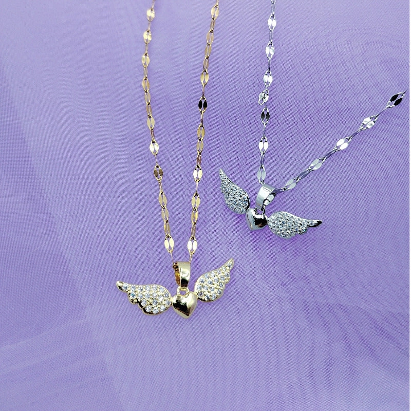 Wholesale Angel Wings Necklace Clavicle Chain