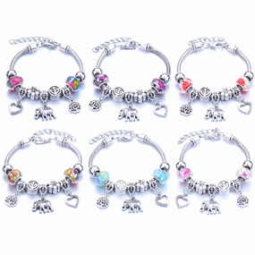 Wholesale Animal Shape Elastic Beaded Adjustable Size Bracelet