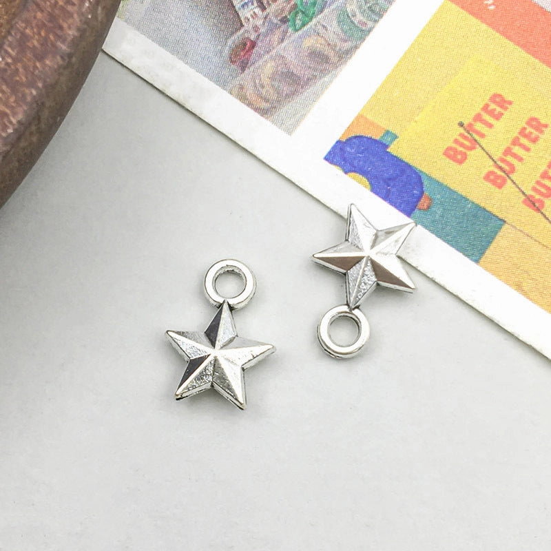 Wholesale Antique Silver Alloy Retro Simulation Star, Moon, Sun DIY Pendant