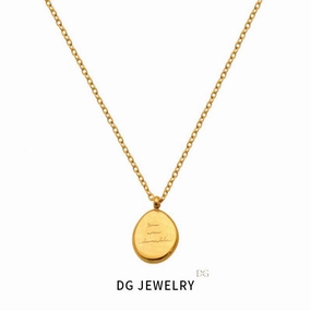 Wholesale Antique Style Titanium Steel Gold-plated European and American Fashionable Temperament Necklaces